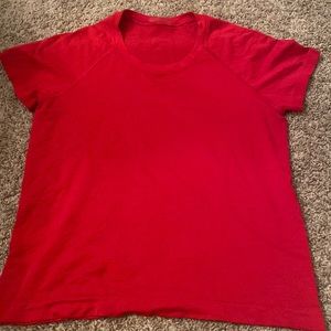 Lulu lemon, size 6, red shirt